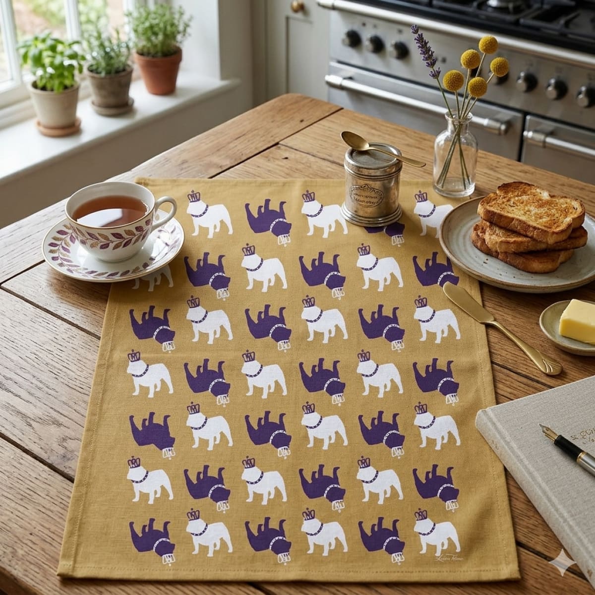 Duke Dog Reversible Kitchen Towel - Tea Towel