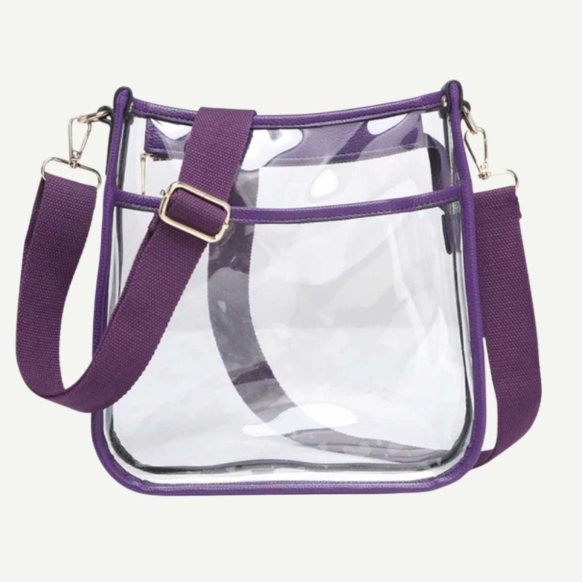 Posie Clear Vegan Crossbody Purple