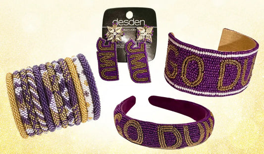 Looking for JMU Beaded Accessories? Earrings Headbands