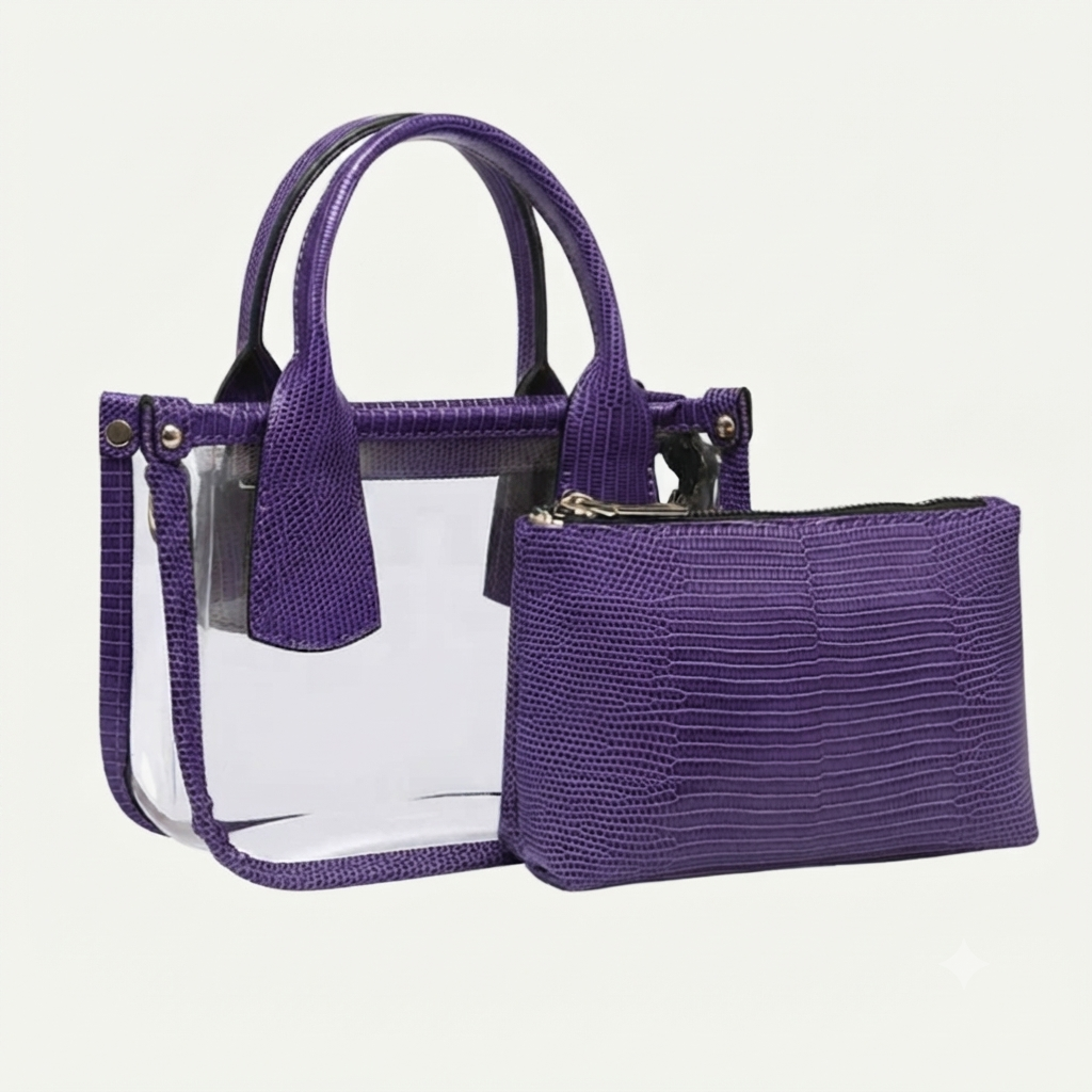Stacey Vegan Clear Satchel