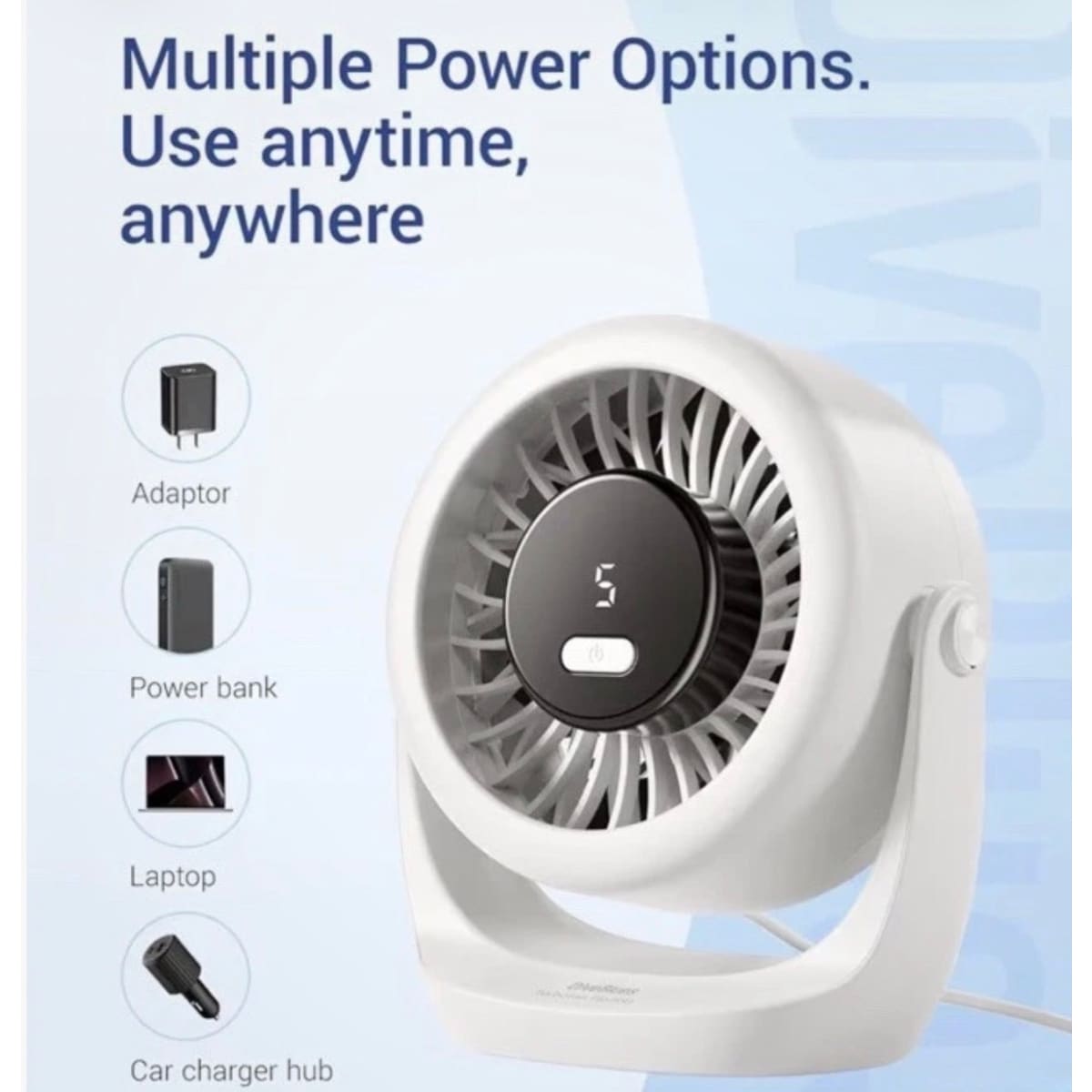 DiveBlues Turbo Breeze Desk Fan