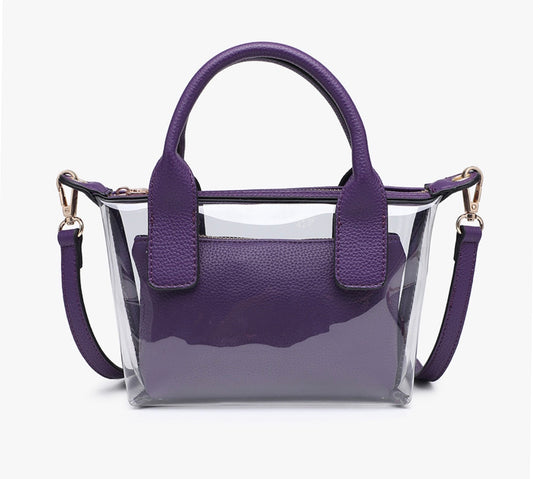 Stacey Vegan Clear Satchel
