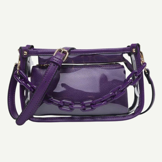 Jessica Vegan Clear Crossbody