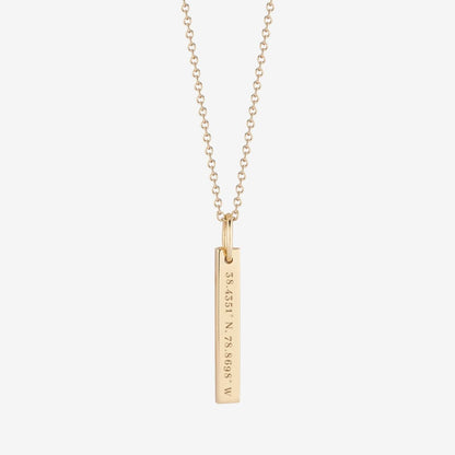 Kyle Cavan JMU Necklace, campus coordinates jewelry, Sterling Silver necklace, university pride accessory