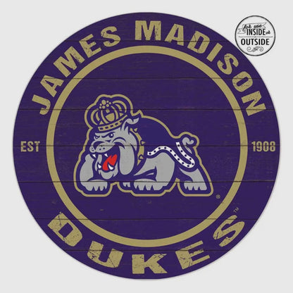 JMU Circle 20’’x 20’’ Indoor Signs - PURPLE JMU CIRCLE