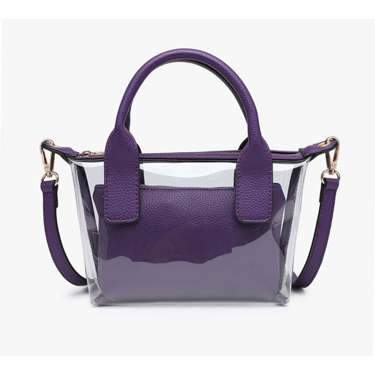 Stacey Vegan Clear Satchel